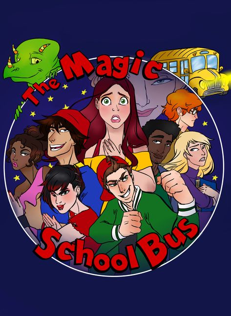 Arnold X Carlos Magic School Bus, Magic School Bus Fanart, The Magic School Bus Fan Art, Magic School Bus Quotes, Magic School Bus Characters, Ms Frizzle Magic School Bus, Magic School Bus Ms Frizzle, School Bus Art, The Magic School Bus