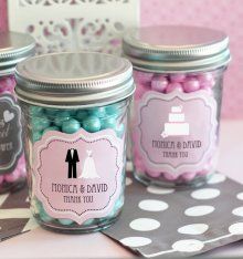 Personalized Bridal Mini Mason Jars Mini Mason Jar Favors, Edible Party Favors, Bautizo Ideas, Mason Jar Favors, Wedding Favour Jars, Vintage Baby Shower, Mini Mason Jars, Baby Food Jars, Owl Baby Shower