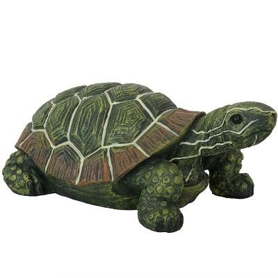 Sea Stuff, Outdoor Ponds, Pond Landscaping, Lawn Ornament, Polyurethane Resin, Green Turtle, Garden Statue, Outdoor Lawn, Outdoor Statues