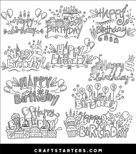 10 FREE Happy Birthday Digital Stamps – Stamping Kids Crafts Jewelry, Digital Stamps Free, Jewelry Making Kids, Knitting Quilt, School Scrapbook Layouts, Indie Craft, Mini Quilt Patterns, Pattern Stamping, Stamp Tutorial