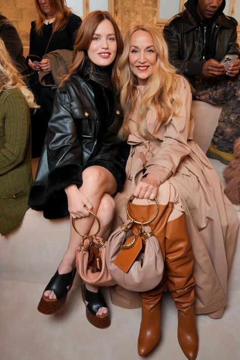 Celebrities Front Row at Chloé Fall 2024 Ready-to-Wear Show [PHOTOS] Jenny Tsang, Photos Of Celebrities, Jerry Hall, Liya Kebede, Fall 2024 Fashion, Georgia May, Georgia May Jagger, Elie Saab Fall, Sienna Miller