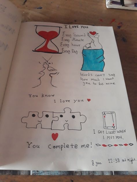 #love #crush #drawing Cute Ways To Confess To Your Crush Craft, Crush Drawings For Him, Crush Drawings, Crush Drawing, Drawings For Him, Love Crush, Love Scrapbook, Crush Love, Notebook Ideas