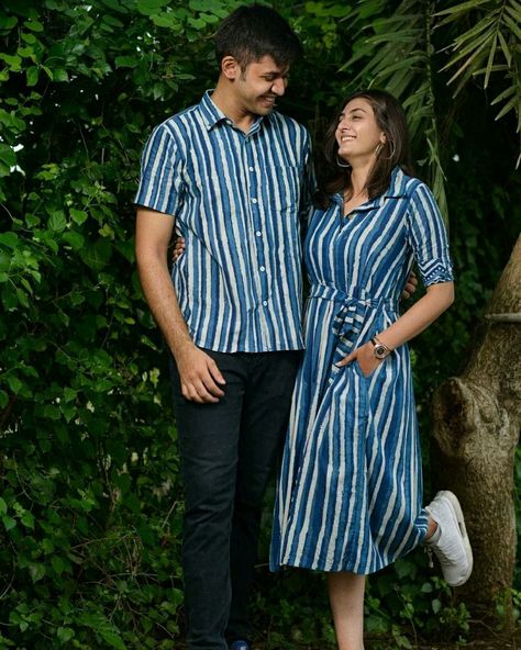 Twining Outfits Couples, Twining Outfits For Couples, Couple Dress Matching Indian Casual, Couple Twinning Outfits Indian, Couple Dress Matching Indian Simple, Couple Matching Outfits Indian, Couple Dress Matching Indian, Couple Wear Matching Outfits, Couple Outfits Matching Casual