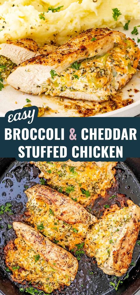 Dive into a world of flavor with this Broccoli Cheddar Stuffed Chicken Breast – an easy, delicious meal for any night! 🥦🧀 #EasyDinner #ChickenRecipes Broccoli Cheddar Stuffed Chicken Breast, Chicken Breast Recipes Air Fryer, Broccoli Cheddar Stuffed Chicken, Broccoli Stuffed Chicken, Broccoli Stuffed Chicken Breast, Healthy Stuffed Chicken, Stuffed Chicken Breast Recipes, Cheese Stuffed Chicken Breast Recipes, Spinach Healthy