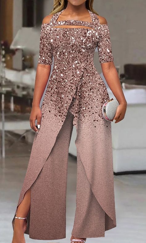 Performance Clothes, Cheap Jumpsuits, Hacks Clothes, Jumpsuit Elegant, Elegante Casual, Jumpsuit Party, Fashion Hacks, Spring Fabric, Office Party