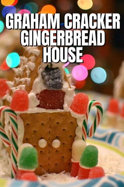 Making a graham cracker gingerbread house starting with a milk carton is a fun and easy Christmas activity for kids! #Christmas #GingerbreadHouse #KidsActivities #KidsChristmas Milk Carton Gingerbread House, Graham Cracker Gingerbread, Graham Cracker House, Graham Cracker Gingerbread House, Easy Gingerbread House, Gingerbread House Craft, Christmas Activity For Kids, Christmas Activity, Christmas Activities For Kids