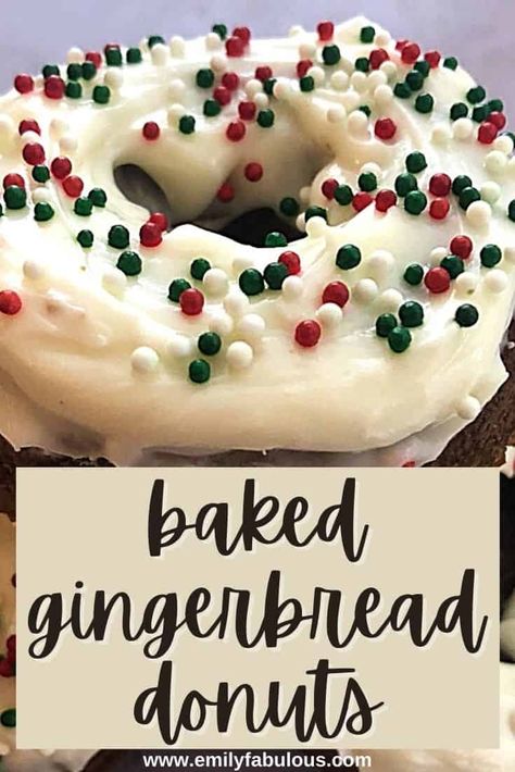 Gingerbread Donuts Baked, Best Christmas Breakfast, Christmas Breakfast Recipes, Gingerbread Donuts, Easy Christmas Breakfast, Yoda Cake, Doughnut Recipe Easy, Christmas Breakfast Recipe, Homemade Donuts Recipe