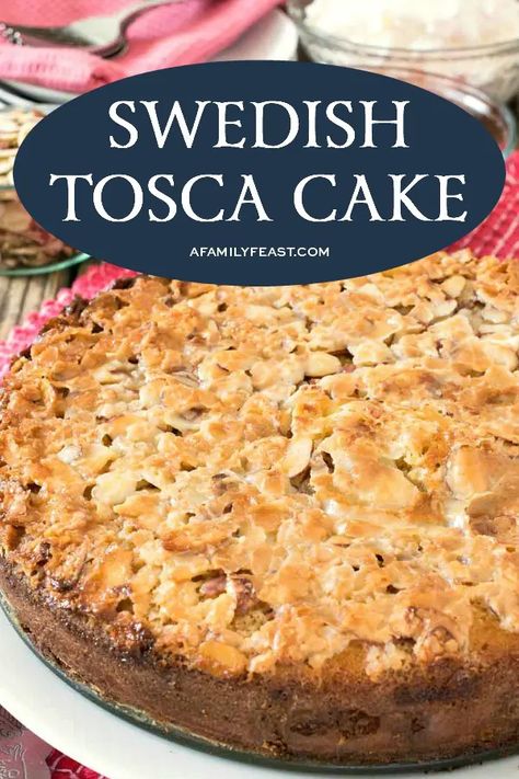 Tosca Cake, Almond Praline, Scandinavian Recipes, Recipe Categories, Cheesecake Oreo, International Desserts, Cake Rolls, Homemade Snickers, European Recipes