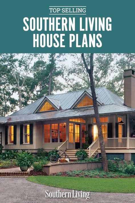 Southern Homes Floor Plans, Modest House Plans, Popular House Plans 2023, Low Country House Plans One Story, Southern Homes With Porches, Southern Living House Plans One Story, Southern House Plans One Story, Southern Living Floor Plans, One Level Farmhouse Plans