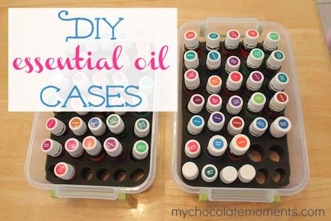 Thrifty DIY essential oil cases. Yay!!! Essential Oil Storage Ideas, Brown Basket, Essential Oil Case, Thrifty Diy, Yl Oils, Diy Essentials, Essential Oil Storage, Oil Storage, Young Living Oils