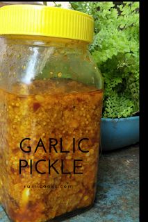 Garlic pickle Garlic Pickle Recipe Indian, Lemon Pickle Recipe, Goan Brinjal Pickle, Aam Ka Achar Pickles Recipe, Pickled Wild Garlic, Nepali Pickle, Indian Pickle Recipe, Indian Chutney Recipes, Lemon Pickle