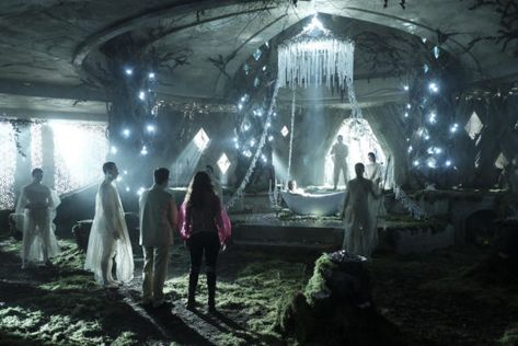 The Magicians TV show on Syfy is renewed for season three. Are you excited for next week's season two finale? Summer Bishil, Eliot Waugh, Jason Ralph, The Magicians Syfy, Popular Shows, A Whole New World, The Magicians, Tv Shows, Bring It On