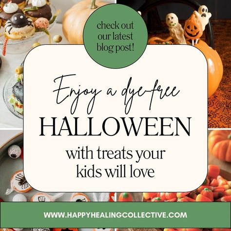 Need some dye-free candy and snack ideas for Halloween? 👻🎃 We’ve put together a list of our favorite options, including candies, snacks, and even fun sprinkles to keep the spooky season safe and delicious. 🧡 Check out our latest blog post at www.happyhealingcollective.com! 🌿 #happyhealingcollective #dyefreehalloween #healthytreats #healthykids #halloweensnacks #healthyswaps #halloweentreats Dye Free Candy List, Dye Free Candy, Healthy Swaps, Ideas For Halloween, Free Candy, Halloween Snacks, Free Halloween, Dye Free, Snack Ideas