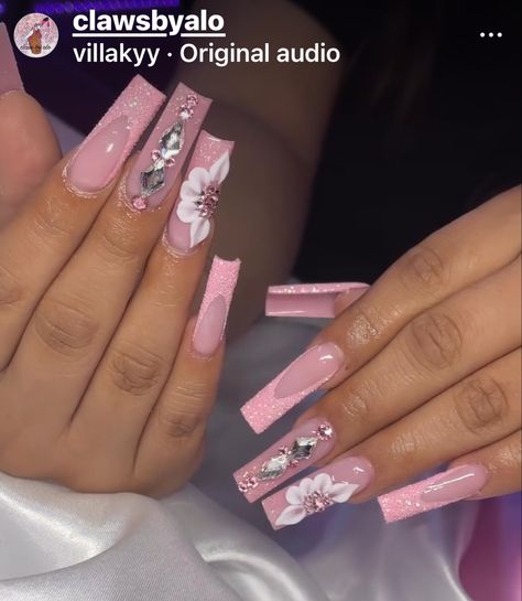 #nailart #naildesign #nailtrend #viralnailtrend #trendingnailart #nailsofinstagram #nailenhancements #nails #acrylicnails #gelnails #nailstoinspire #nailartclub #nailjunkie #nailtrend #nailporn #cutenails #glitternails #nailgoals #nailed #nailswag #clawaddict #nailinspo #nailinspiration #christmasnails #getnailed #stilettonails #almondnails #coffinnails #roundnails #squarenails #ballerinanails #squareroundnails #longnails #shortnails #partynails #themednails #nailstyle #trending #funkynails #cel Buchona Nails Acrylic, Extra Long Acrylic Nails Bling, Pink Buchona Nails, Buchona Nails, Colourful Acrylic Nails, Hoco Nails, Hippie Nails, Girly Acrylic Nails, Long Acrylic Nails Coffin