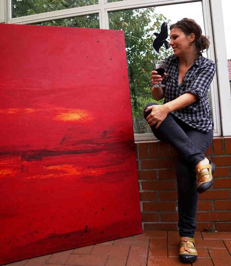 Red Painting Ideas, Yoga Abstract Painting, Lady In Red Painting, Red Dark Painting, Extra Large Wall Art Red, Red Artwork, Dark Red Abstract Painting, Acrylic Painting Inspiration, Red Painting