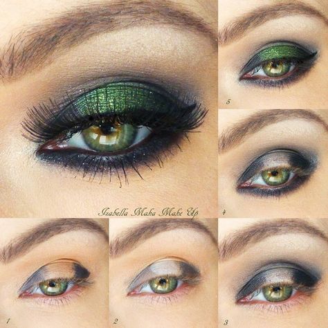 Can you  rock the smokey emerald look?! We absolutely heart the eyes!! Emerald Eye Makeup, Cute Eyeshadow, Perfect Makeup Tutorial, Dramatic Smokey Eye, Glitter Makeup Looks, Cute Eyeshadow Looks, Dramatic Eye Makeup, Smokey Eye Makeup Tutorial, Looks Pinterest