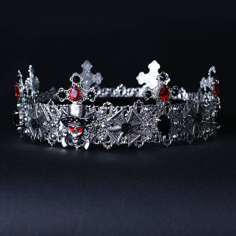 Top Male Crown, Cool mens crown, photo shot, Medieval Crown, King Crown, Rock Crown, historical crown, middle ages, kings crown, arthur  Fantastic hair accessories for theather production, parties proms or other special occasions  - Metal, full round - Handmade - Size: 6cm (2.3) high. - Tiara (open front the back) flexible. - **100% FULL MONEY BACK GUARANTEE** Unlike others sellers, WE STAND behind our brand ILoveCrowns and provide 100% FULL MONEY BACK guarantee, if, For Whatever Reason, You ... Mens Crown, Medieval Crown, Fantasy Crown, Crown Photo, Male Crown, Crown King, Crystal Ball Necklace, Crown Photos, Russian Wedding