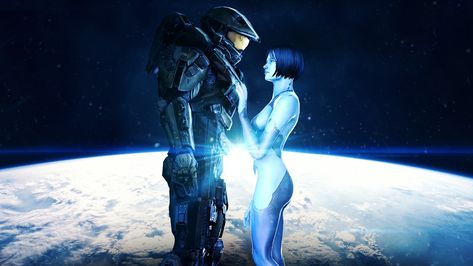 #Halo Master Chief #Cortana #1080P #wallpaper #hdwallpaper #desktop Halo 5 Cortana, Master Chief And Cortana, Cortana Halo, John 117, Halo Master Chief, Halo Game, Halo 1, Halo 5, Halo 4