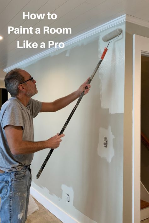 Painting A Room Tips, Paint Tools For Walls, Painting White Walls, Painting A Wall Tips, Prep For Painting Walls, How To Paint A Room Step By Step, Painting Tools For Walls, House Painting Tips Interior, Tools For Painting Walls