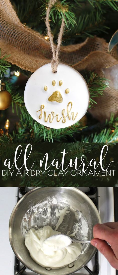 Diy Ornaments Pets, Puppy Paw Print Ornament, Pet Paw Ornament Diy, Paw Christmas Ornament, Dog Paw Print Ornament Diy, Salt Dough Ornaments Pets, Diy Dog Paw Ornament, Cat Paw Print Ornament, Diy Dog Print Ornament