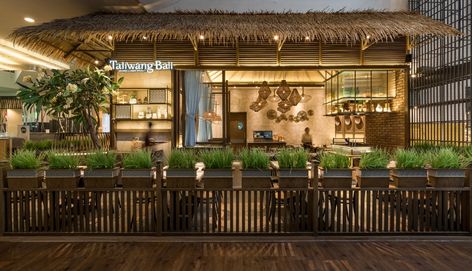 Filipino Interior Design, Restaurant Architect, Bamboo Restaurant, Restaurant Facade, Hawaiian Restaurant, Filipino Architecture, Bali Restaurant, Conceptual Model Architecture, Modern Restaurant Design