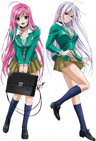 moka and her true vampyre form from Rosario+vampire Rosario Vampire Moka, Moka Akashiya, Sasaki Kojiro, Rosario Vampire Anime, Vampire Series, Rosario Vampire, Anime School, Vampire Girls, Monster Girl