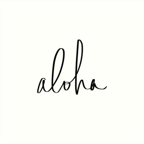 Buy 'Aloha Hawaii Typography' by Leah Flores as a T-Shirt, Classic T-Shirt, Tri-blend T-Shirt, Lightweight Hoodie, Women's Fitted Scoop T-Shirt, Women's Fitted V-Neck T-Shirt, Women's Relaxed Fit T-Shirt, Graphic T-Shirt, Women's Chiffon T... Hawaii Tattoo Ideas For Women, Aloha Tattoos, Hawaii Tattoo For Women, Hawaii Typography, Aloha Tattoo, Hawaii Tattoos, Modern Collage, Square Prints, Sneaker Design