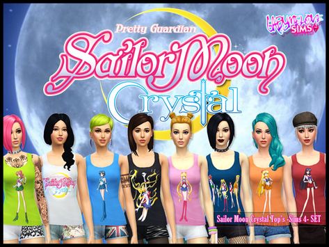 The Sims Resource - Sailor Moon Crystal Tops - The Sims 4 Hair Sims 4 Cc, Sailor Moon Hair, Powerpuff Girls Characters, Ribbed Turtleneck Top, Moon Hair, Pretty Guardian Sailor Moon, Sims Community, Moon Crystal, Sailor Moon Crystal