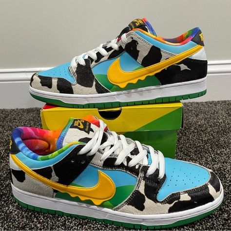 Ben & Jerry ‘Chunky Dunky’ Nike SB Dunk Low Chunky Dunky Nike, Chunky Dunky Nike Sb, Chunky Dunks, Chunky Dunk, Chunky Dunky, Grateful Dead Bears, Sb Dunks, Rapper Outfits, Orange Fits