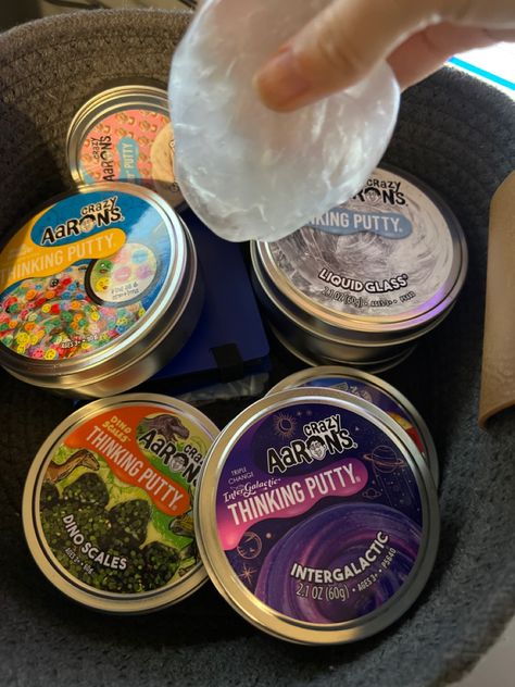 Crazy Aaron’s Thinking Putty, Crazy Aarons Putty, Crazy Aarons Thinking Putty, Youtube Manifestation, Aarons Thinking Putty, Sensory Slime, Calming Things, Stim Toys, Thinking Putty