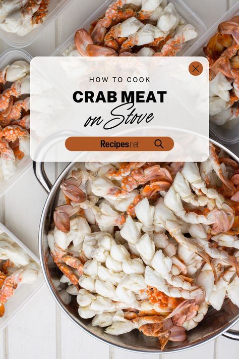 Crab Meat on a Pot Made on a Stove - How to Cook it Recipe How To Cook Crab Meat, Lump Crab Meat Recipes, Go To Recipes, Crab Meat Recipes, Crab Dishes, Crab Boil, Crab Meat, Crab Cakes, Cooking Skills