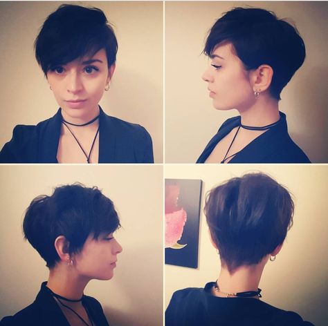 Lesbian Haircut Round Face, Lesbian Haircut Short, Haircut Round Face, Lesbian Haircut, Haircut Short, Alt Style, Pixie Hair, Round Face Haircuts, Haircut And Color