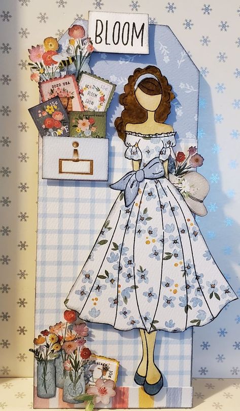 Julie Nutting Dolls, Allison Davis, Prima Paper Dolls, Prima Doll Stamps, Handmade Journals Diy, Julie Nutting, Paper Crafts Card, Paper Patterns, Paper Dolls Printable