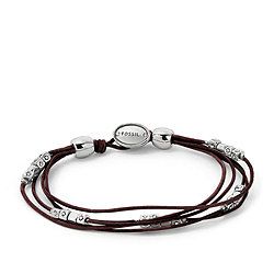 Multi-Strand Wrist Wrap - Chocolate Bracelet Ice Watch, Fossil Bracelet, Fossil Jewelry, Wrist Wrap, Fossil Watches, Pandora Bracelets, Multi Strand, Leather Cord, Clear Crystal