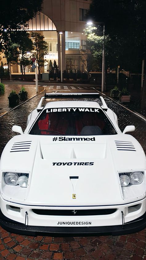 Ferrari F40 Liberty Walk Wallpaper, Ferrari F40 Wallpapers, F40 Liberty Walk, Ferrari Car Aesthetic, Sigma Female, Hd Photography, F1 Wallpaper Hd, Pimped Out Cars, Liberty Walk