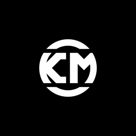 Km Monogram, Km Logo, Element Design, Melaka, Embroidery Ideas, Monogram Logo, Design Template, Vector Art, Vector Free