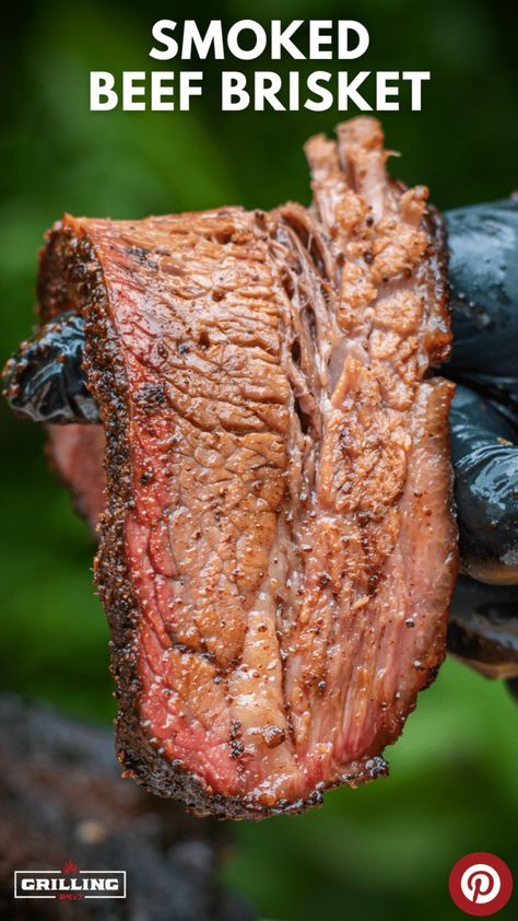 Pellet Grill Brisket, Smoker Brisket, Grilled Brisket, Brisket Recipes Smoked, Beef Brisket Recipes, Bbq Brisket, Smoked Beef Brisket, Pellet Grill Recipes, Traeger Recipes