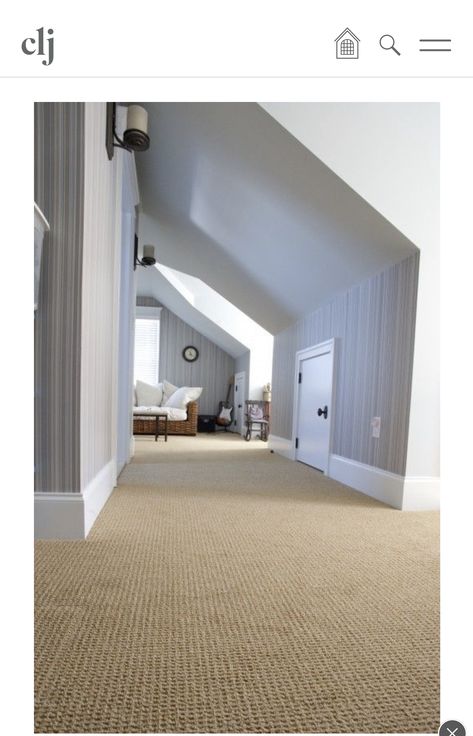 Bedroom With Grey Walls, Weave Carpet, Gray Bedroom Walls, Neutral Carpet, Carpet For Bedroom, Sisal Carpet, Textured Carpet, Hallway Carpet Runners, Carpet Ideas