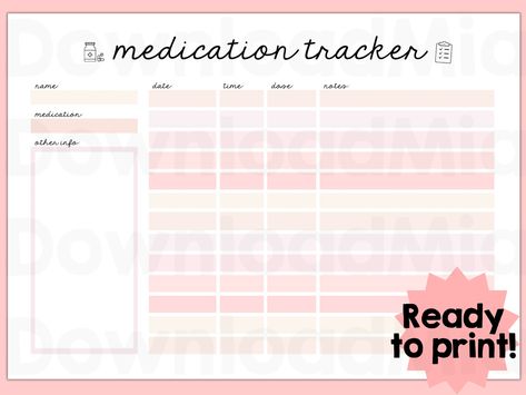 Potty Chart, Minimal Boho, Medication Tracker, Free Printables Organization, Kids Schedule, Homeschool Planner, Pink Boho, Hand Designs, Medicine