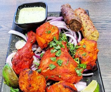 Tandoori Platter, Alu Paratha, Paneer Pakora, Masala Fish, Indian Cheese, Saag Paneer, Vegetable Dumplings, Malai Kofta, Food Order