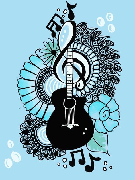 Mandala digit art illustration , music mandala , mandals Mandala Art With Quotes, Music Mandala, Art With Quotes, Colorful Mandala Art, Illustration Music, Art Guitar, Colorful Mandala, Daisy Jones, Music Instrument