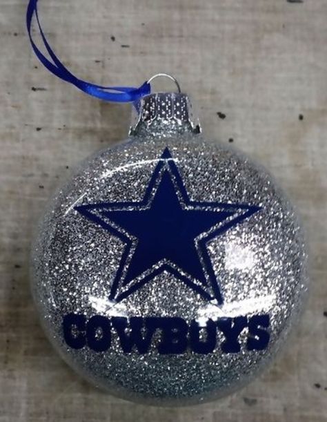 Dallas Cowboys Christmas Ornaments, Dallas Christmas, Dallas Cowboys Crafts, Vinyl Christmas Ornaments, Dallas Cowboys Christmas, Vinyl Ornaments, Dallas Cowboys Decor, Cowboy Crafts, Dallas Cowboys Baby