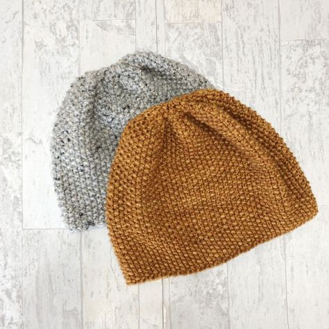 Free Seed Stitch Hat Knitting Pattern – Knitting Knitting Patterns Hats, Knitting Hat Patterns, Seed Stitch Hat, Knitted Projects, Stitch Hat, Knitting Hat, Hat Patterns Free, Hat Knitting Pattern, Knitting Patterns Free Hats