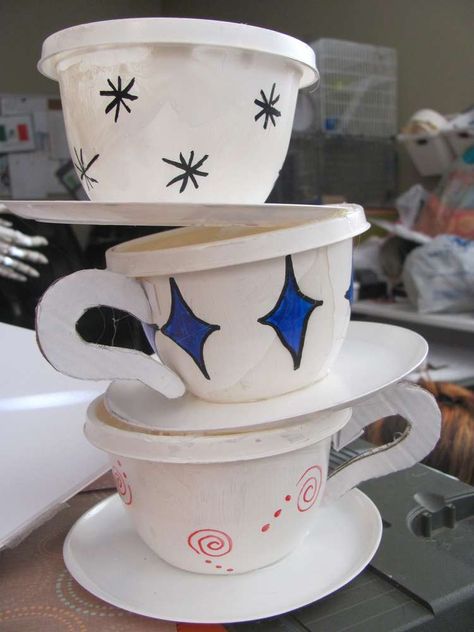 Alice In Wonderland Inspired Halloween Party Ideas | Photo 41 of 59 | Catch My Party Giant Teacup Prop, Giant Tea Cup Diy, Alice In Wonderland Halloween Party, Hoco Floats, Alice In Wonderland Musical, Wonderland Party Invitations, Alice In Wonderland Halloween, Mad Alice, Halloween Alice In Wonderland