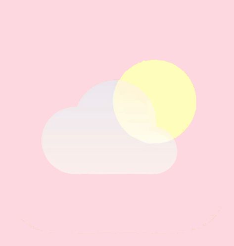 Pink Weather Aesthetic, Pink Weather App Icon, Pink App Icons Aesthetic, Weather App Icon, Pink Apps, Aesthetic Weather, Lockscreen Themes, Pink Screen, Ipad Organizer