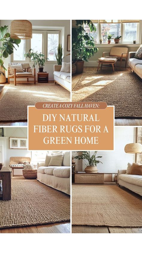 Add eco-friendly style to your home with DIY natural fiber rugs! Made from sustainable materials like jute, sisal, or hemp, these rugs are perfect for creating a green, earthy aesthetic while being kind to the planet. Follow this simple DIY guide to craft a durable, beautiful rug that complements your eco-conscious decor. 🌱🧵 #NaturalFiberRugs #EcoFriendlyHome #DIYDecor #SustainableLiving Jute Rug Diy, Diy Jute Rug, Green Earthy Aesthetic, Earthy Aesthetic, Green Home, Natural Fiber Rugs, Diy Rug, Eco Friendly House, Eco Friendly Fashion