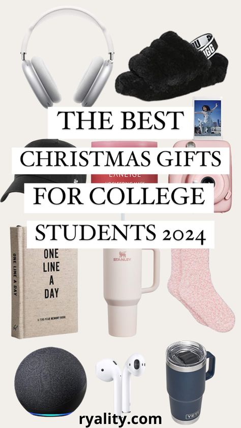 this is the best list of college christmas gifts I've seen! High School Girlfriend Gift Ideas, College Guy Christmas Gifts, College Student Christmas Gifts, College Student Gift Ideas, Christmas Gifts For College Students, Gifts For College Boys, College Student Gifts Christmas, Student Gift Ideas, College Christmas