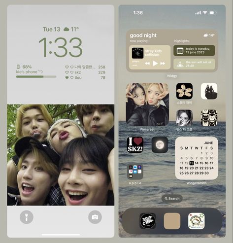 Straykids Widget Ideas, Skz Phone Theme Ideas, Skz Wallpaper Ideas, Straykids Homescreen, Kpop Widget Ideas, Kpop Homescreen Ideas, Kpop Widget Icons, Kpop Phone Theme, Skz Phone Case