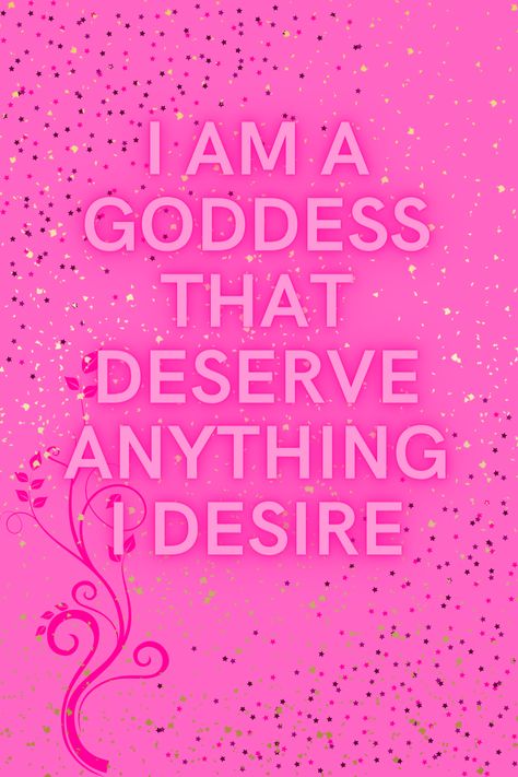 A woman’s power is her femininity. Every woman has the ability to create beauty all around herself. Beauty is not in the face or figure but in the grace, sweetness, purity, and serenity that radiates from it. I Am A Goddess, Gratitude Board, Positive Good Morning Quotes, Vision Board Affirmations, Pink Quotes, Soul Healing, Self Concept, Manifestation Board, A Goddess