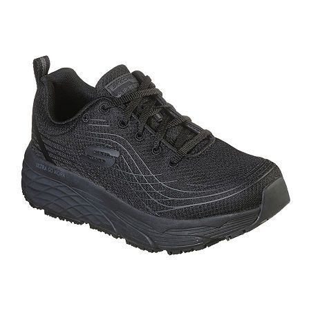 Skechers Black Shoes, Insole Design, Slip Resistant Shoes, Work Shoes Women, Work Sneakers, Skechers Sneakers, Trainers Fashion, Black Shoes Women, Skechers Women